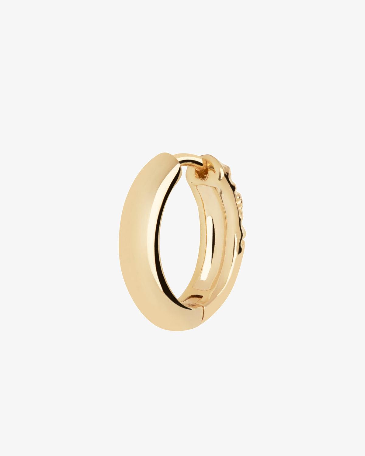 Maria Black Axton 11 Huggie Single Earring in gold-plated sterling silver, side view
