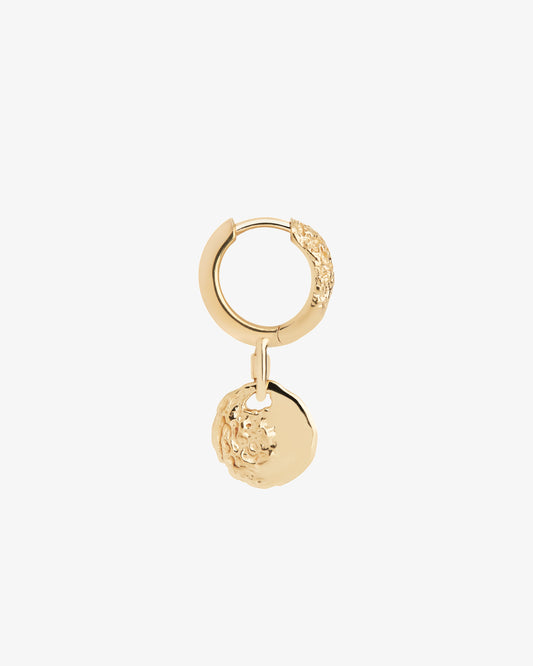 Maria Black Avani 9 Huggie Single Earring in gold-plated sterling silver