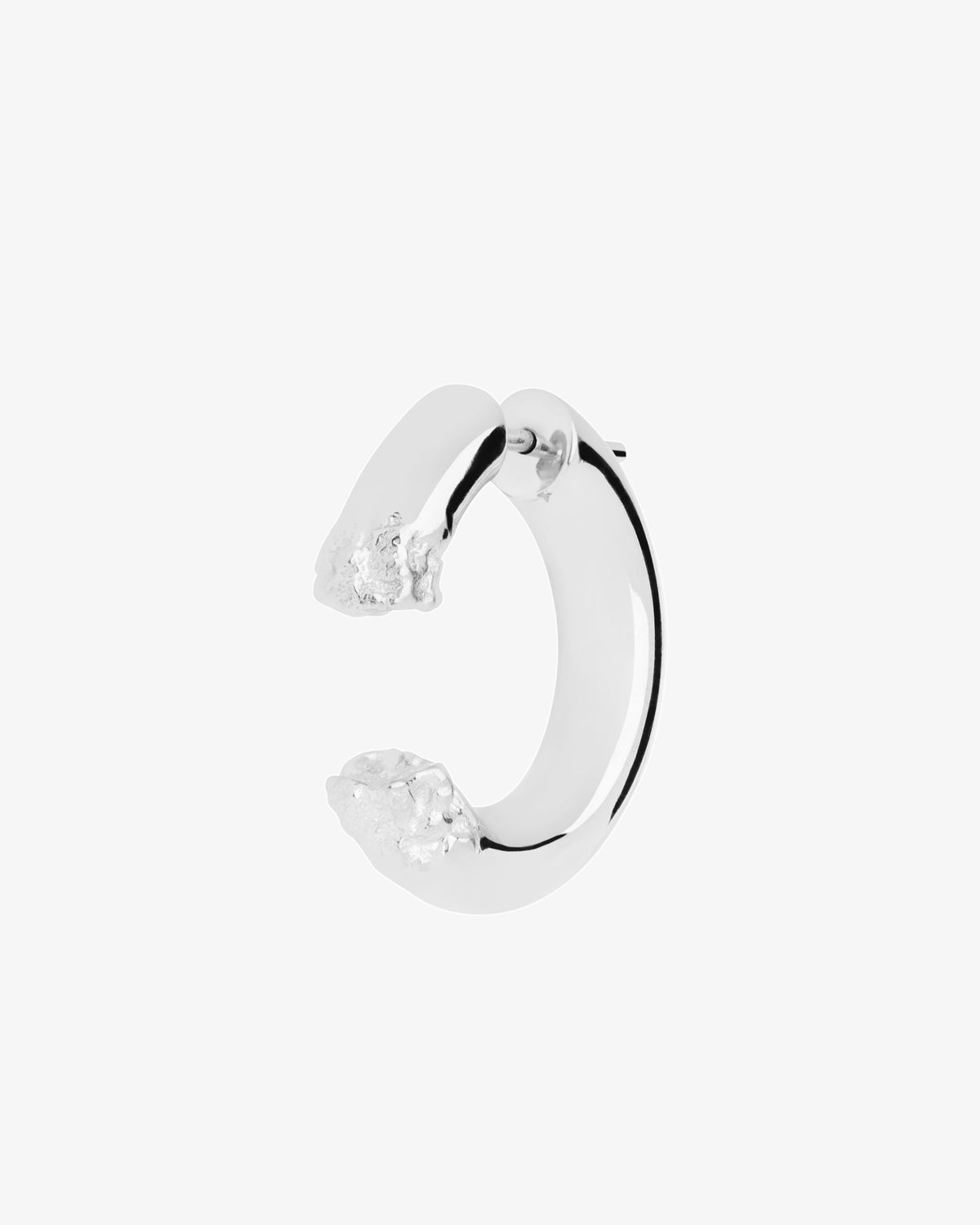 Maria Black Terra 24 Single Earring in 925 sterling silver, side view
