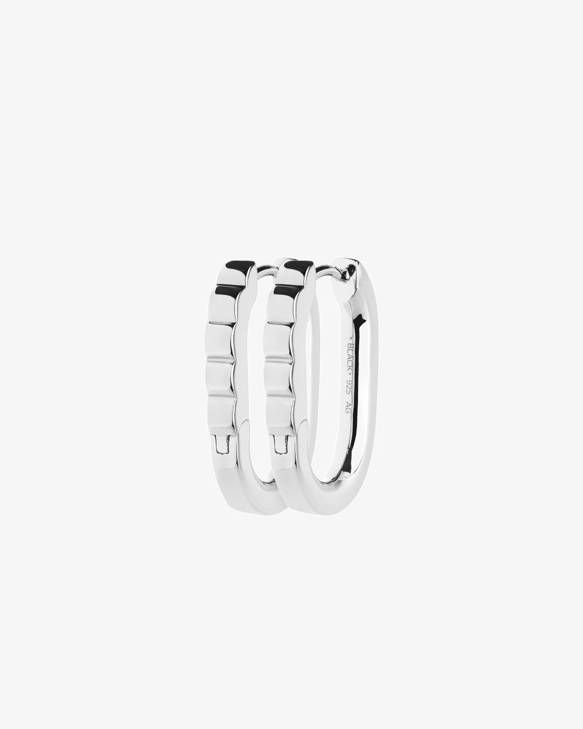 Maria Black Woods Huggie Single Earring in 925 sterling silver, pair view