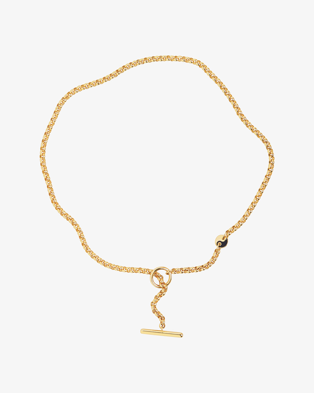 Maria Black Nostalgia Necklace in gold-plated sterling silver, front view