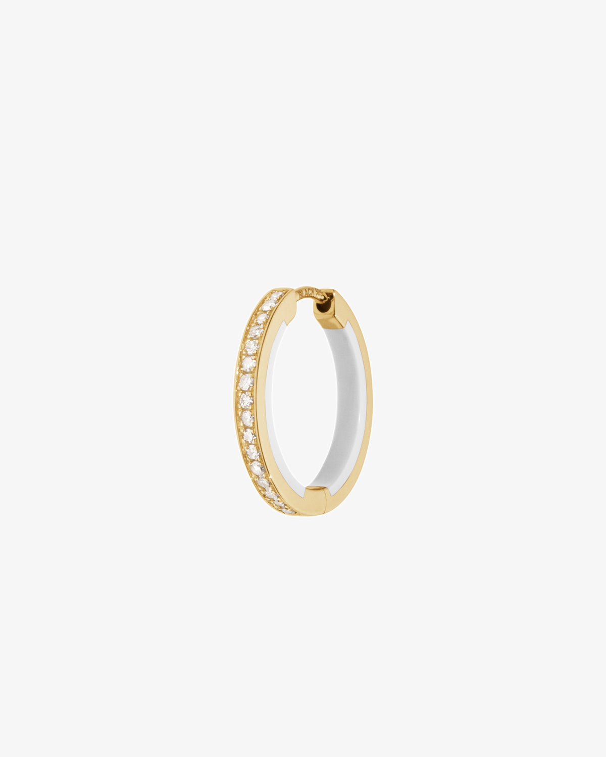 Maria Black Fine 14K Gold Casablanca 12 White Lab Grown Diamond Huggie Single Earring