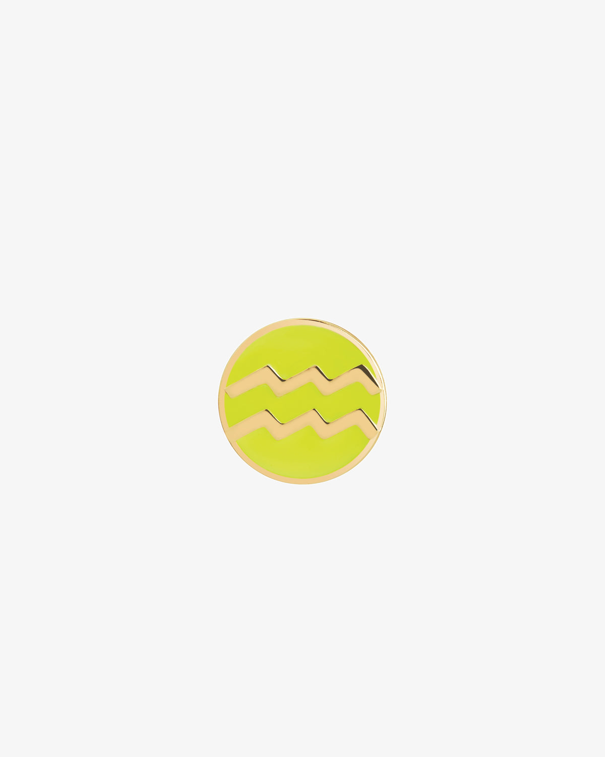 Maria Black Aquarius Coin Neon Charm in gold-plated sterling silver