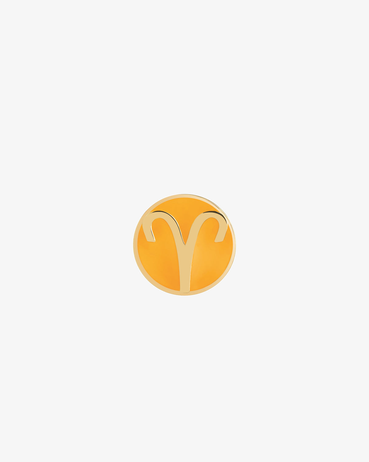 Maria Black Aries Coin Neon Charm in gold-plated sterling silver