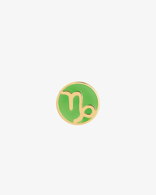 Maria Black Capricorn Coin Neon Charm in gold-plated sterling silver