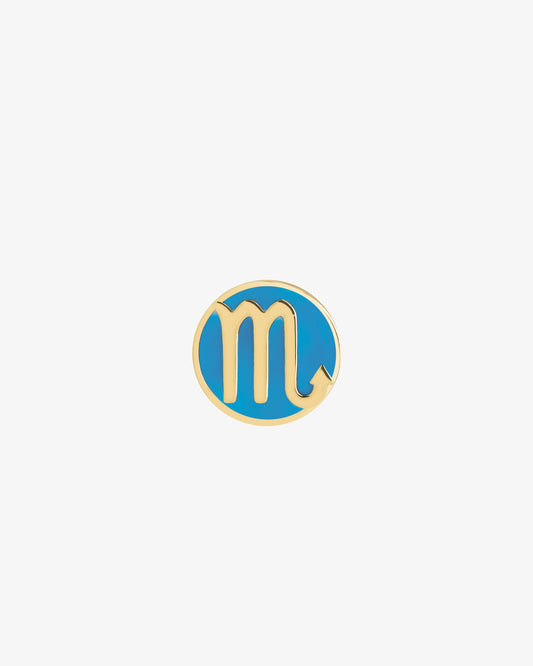 Maria Black Scorpio Coin Neon Charm in gold-plated sterling silver
