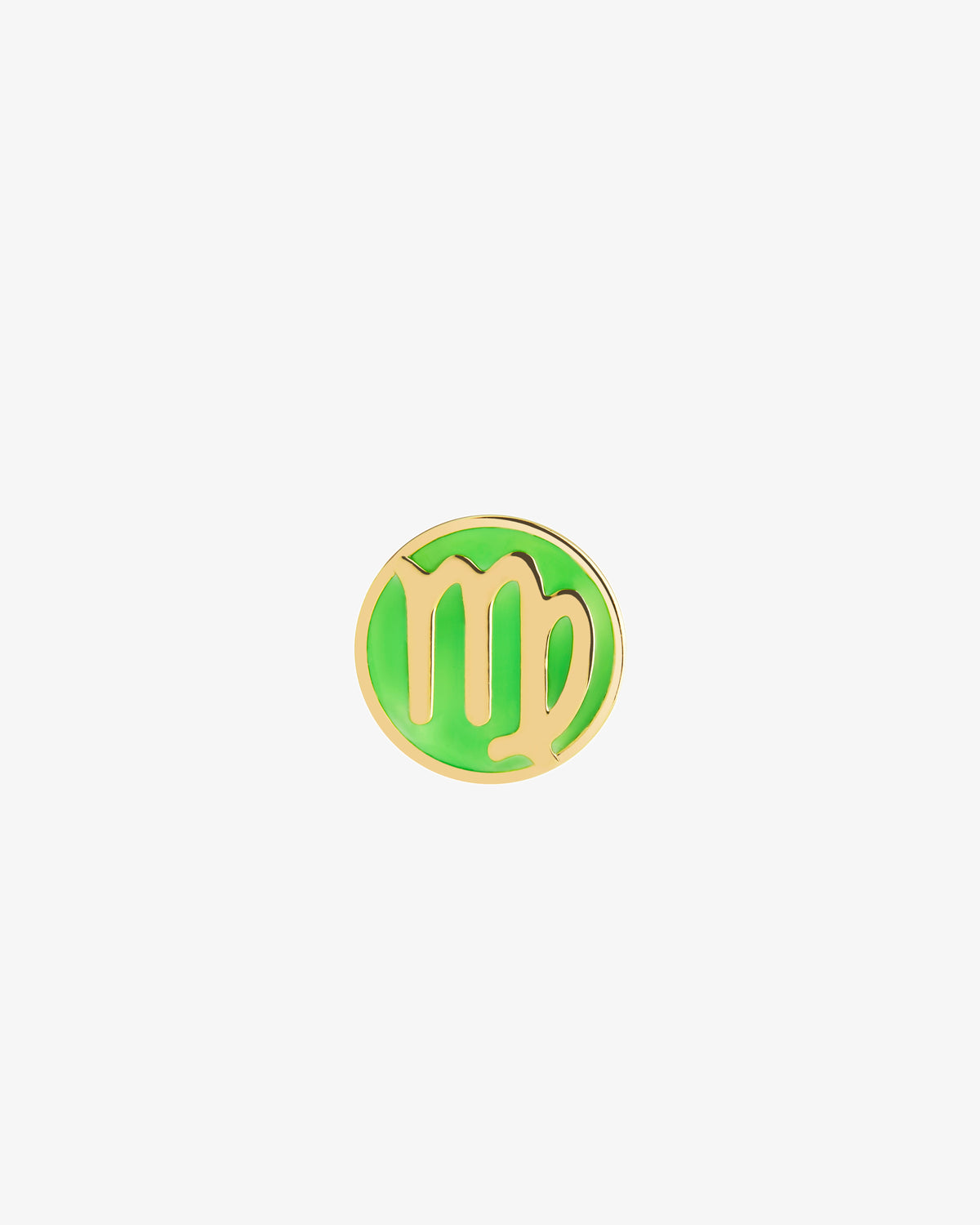 Maria Black Virgo Coin Neon Charm in gold-plated sterling silver