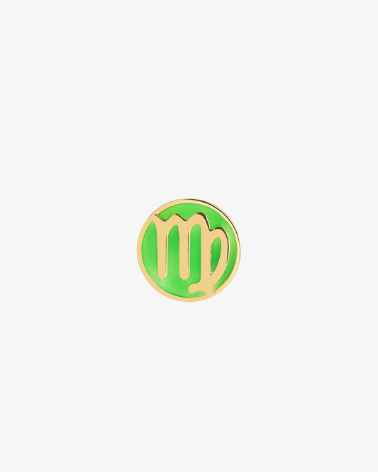 Maria Black Virgo Coin Neon Charm in gold-plated sterling silver