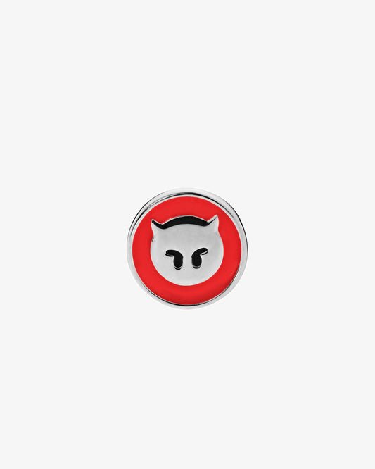 Maria Black Naughty Coin Red Charm in 925 sterling silver