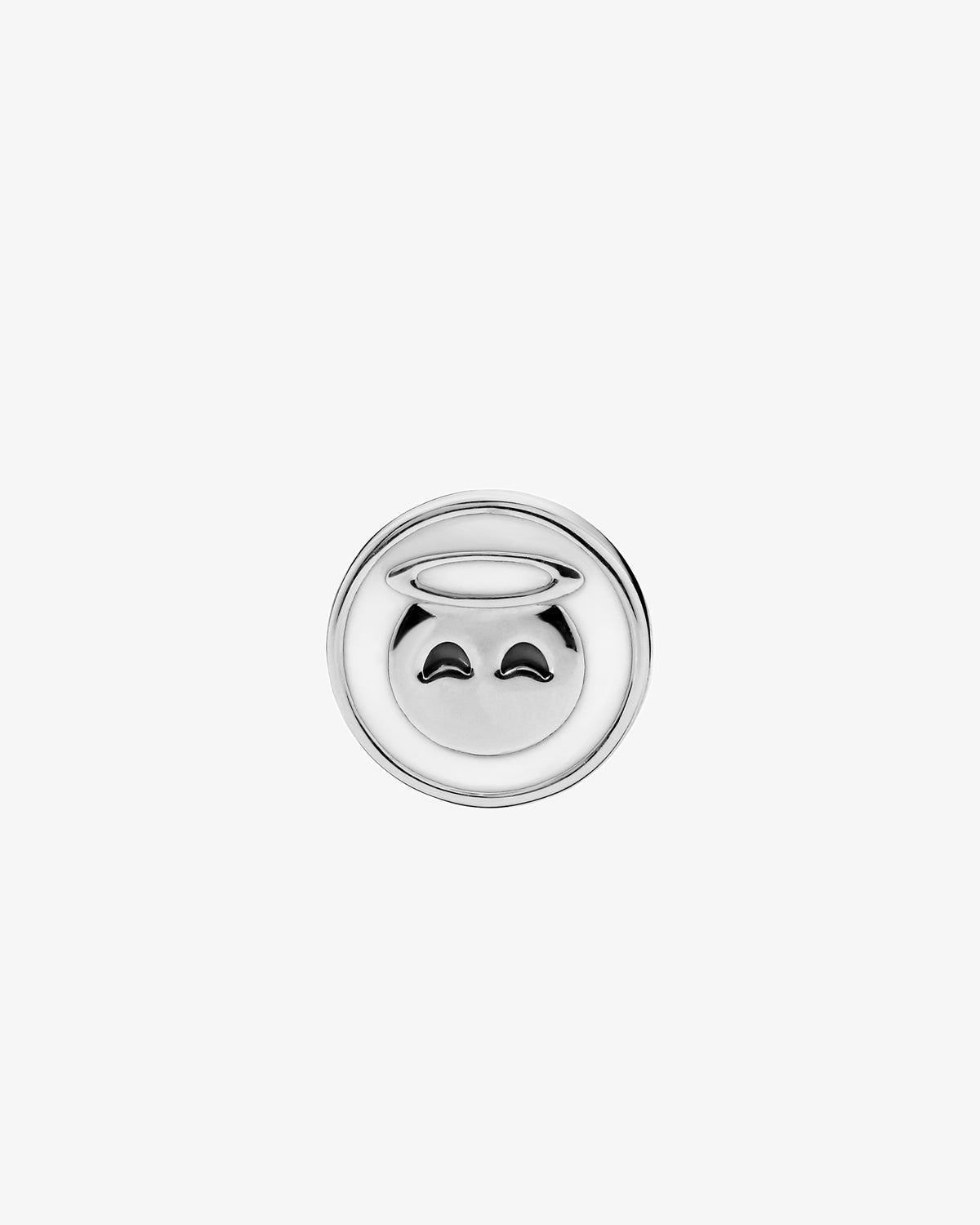 Maria Black Nice Coin White Charm in 925 sterling silver