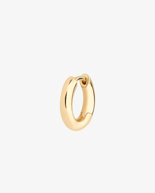 Maria Black Slate 10 Huggie Single Earring in gold-plated sterling silver