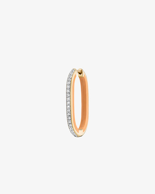 Maria Black Fine 14K Gold A Walk to Remember Orange Lab Grown Diamond Single Earring