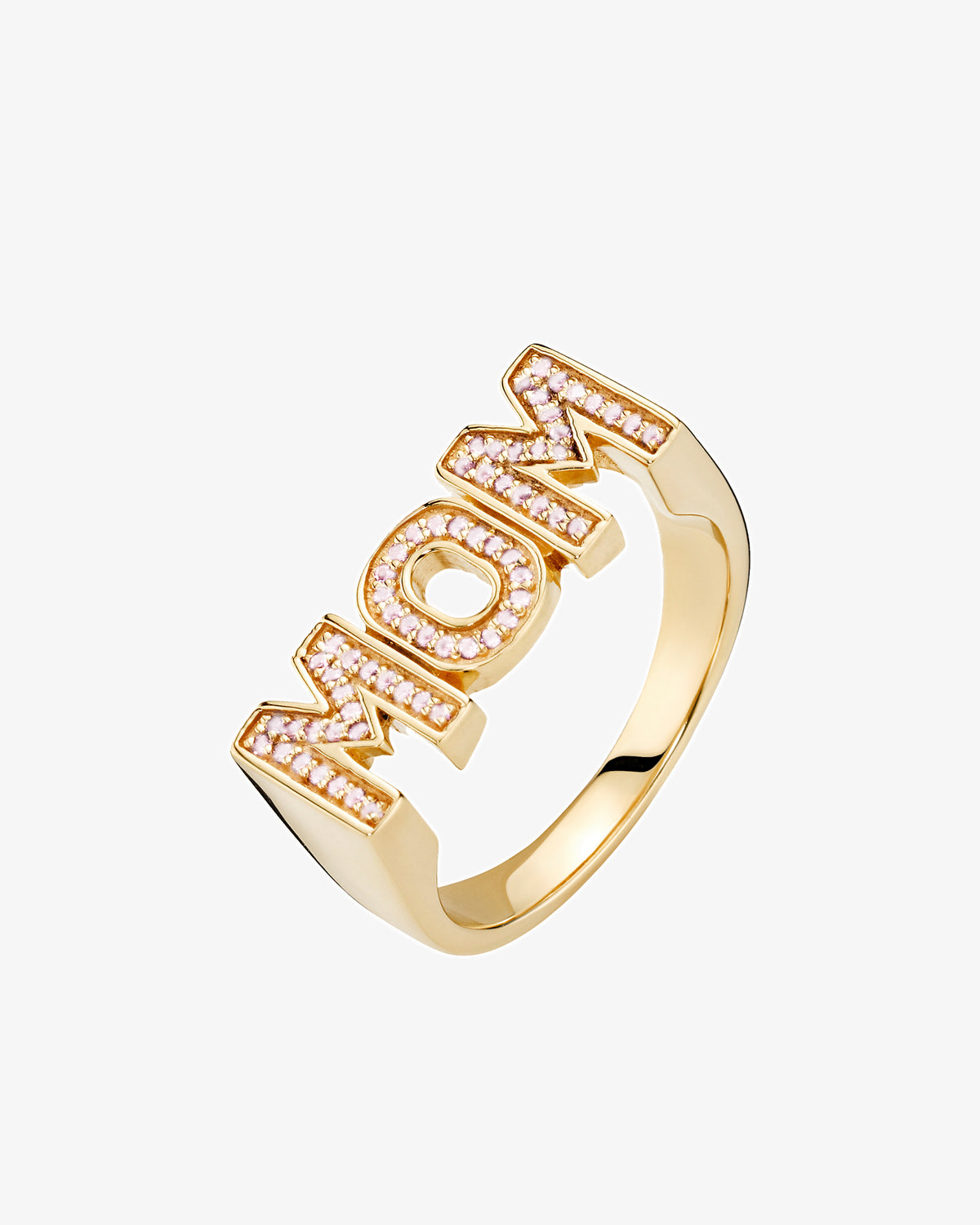 Maria Black Mom Ring Rose in gold-plated sterling silver