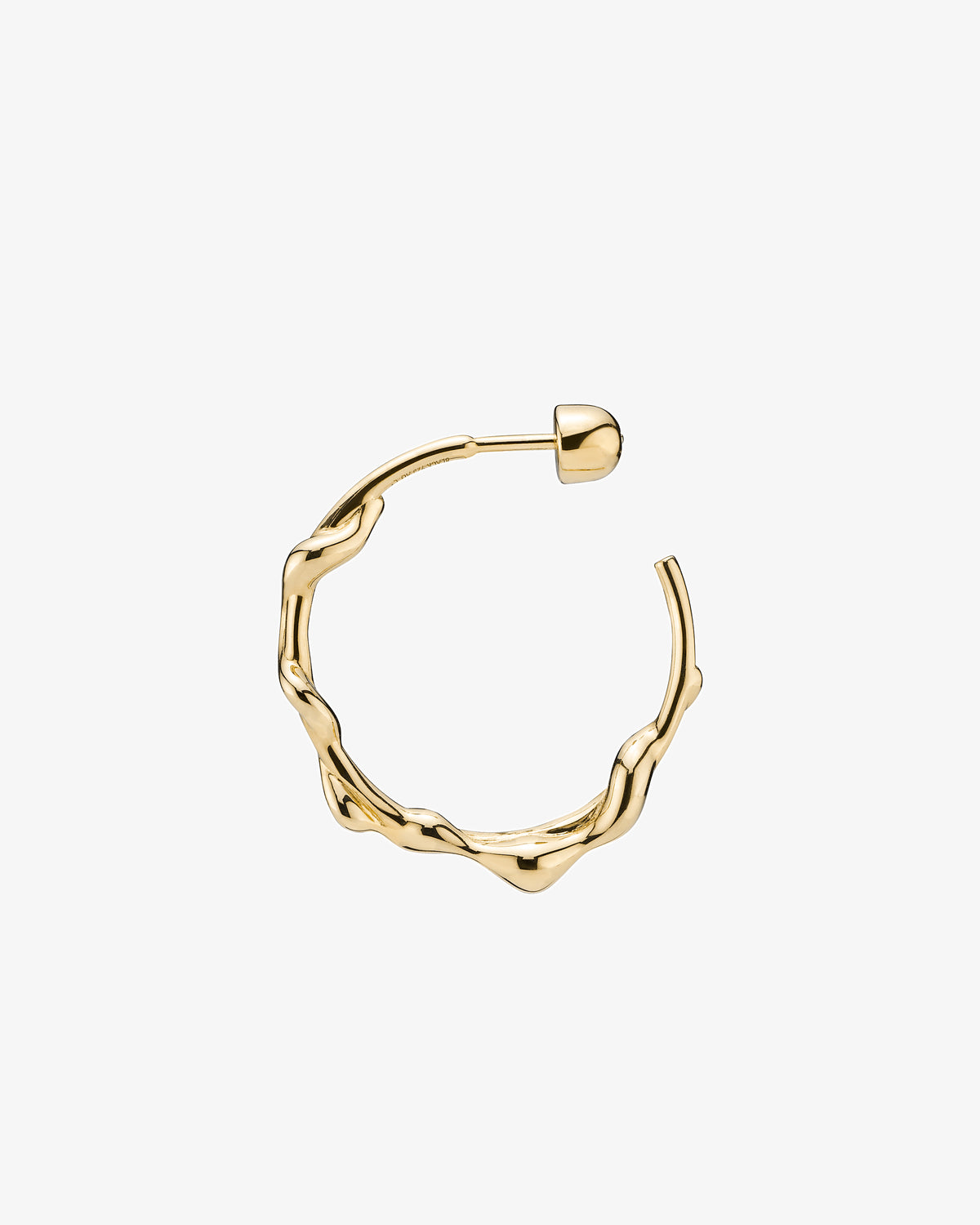 Maria Black Nuri 25 Hoop Single Earring in gold-plated sterling silver