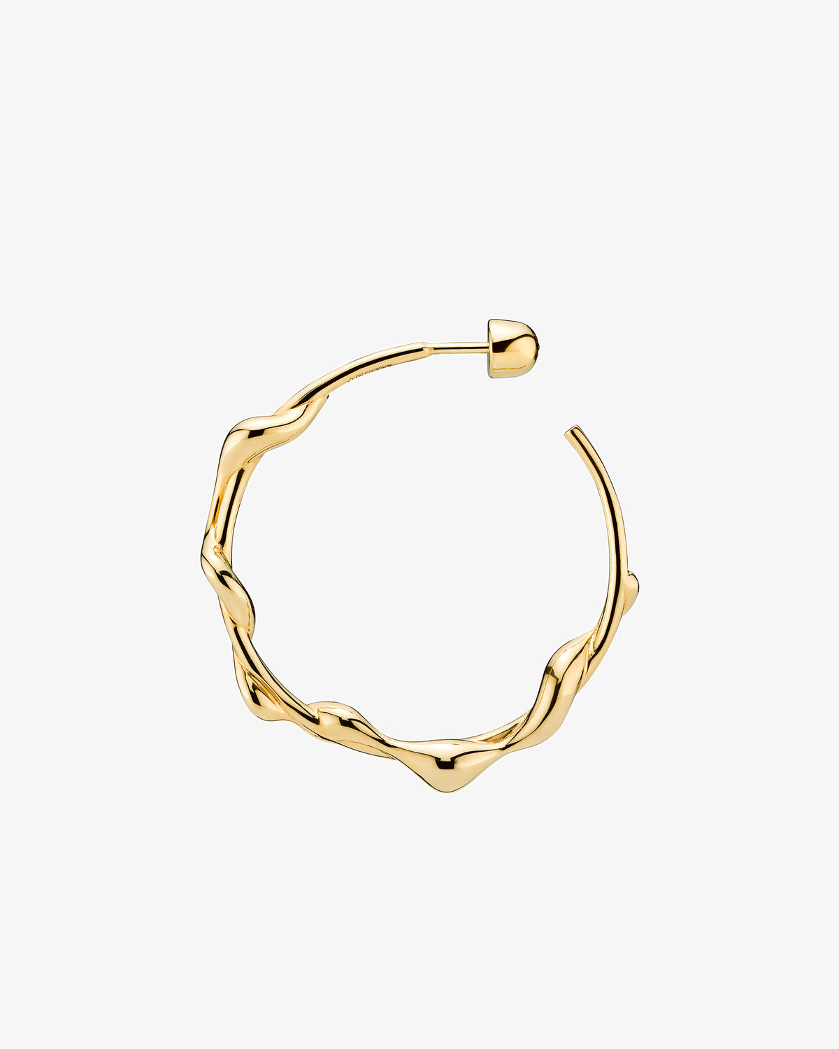 Maria Black Nuri 35 Hoop Single Earring in gold-plated sterling silver