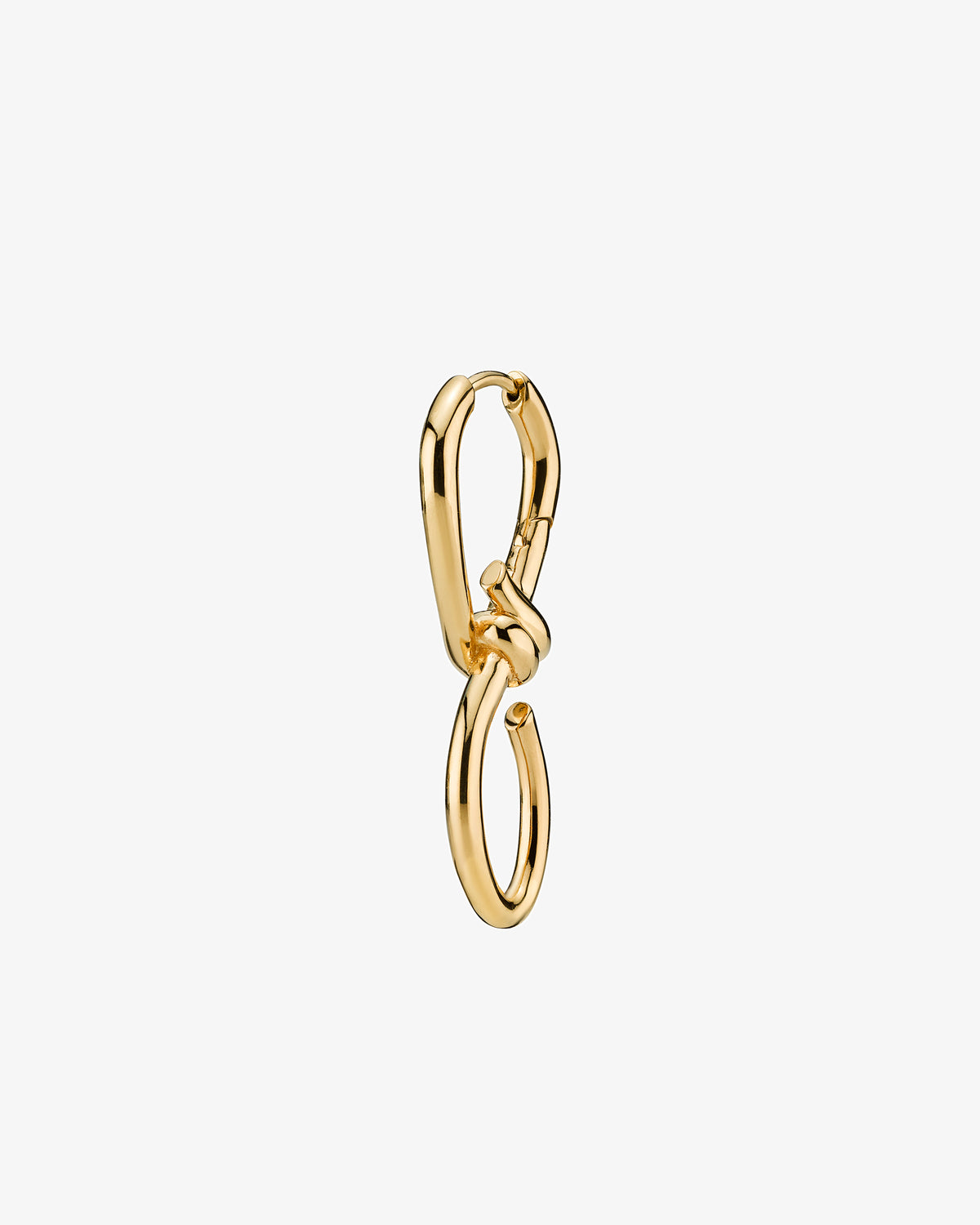 Maria Black Pirro Single Earring in gold-plated sterling silver, angled view