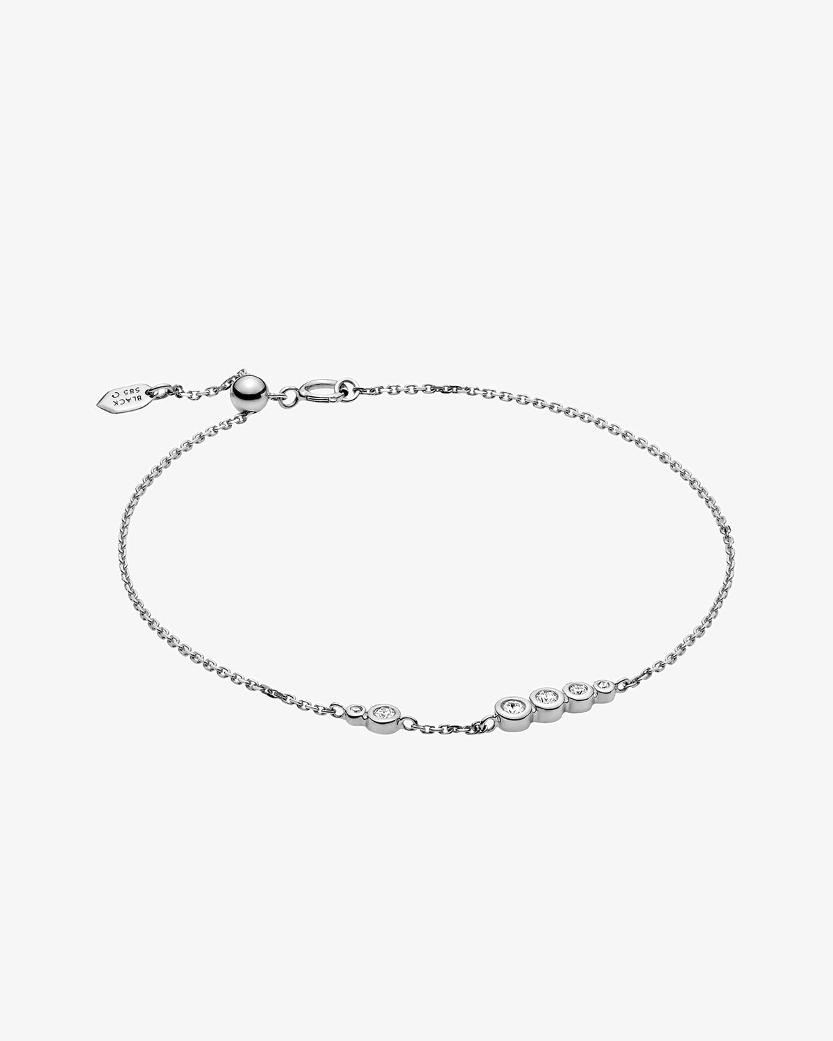 Maria Black Fine 14K White Gold Mae Lab Grown Diamond Bracelet