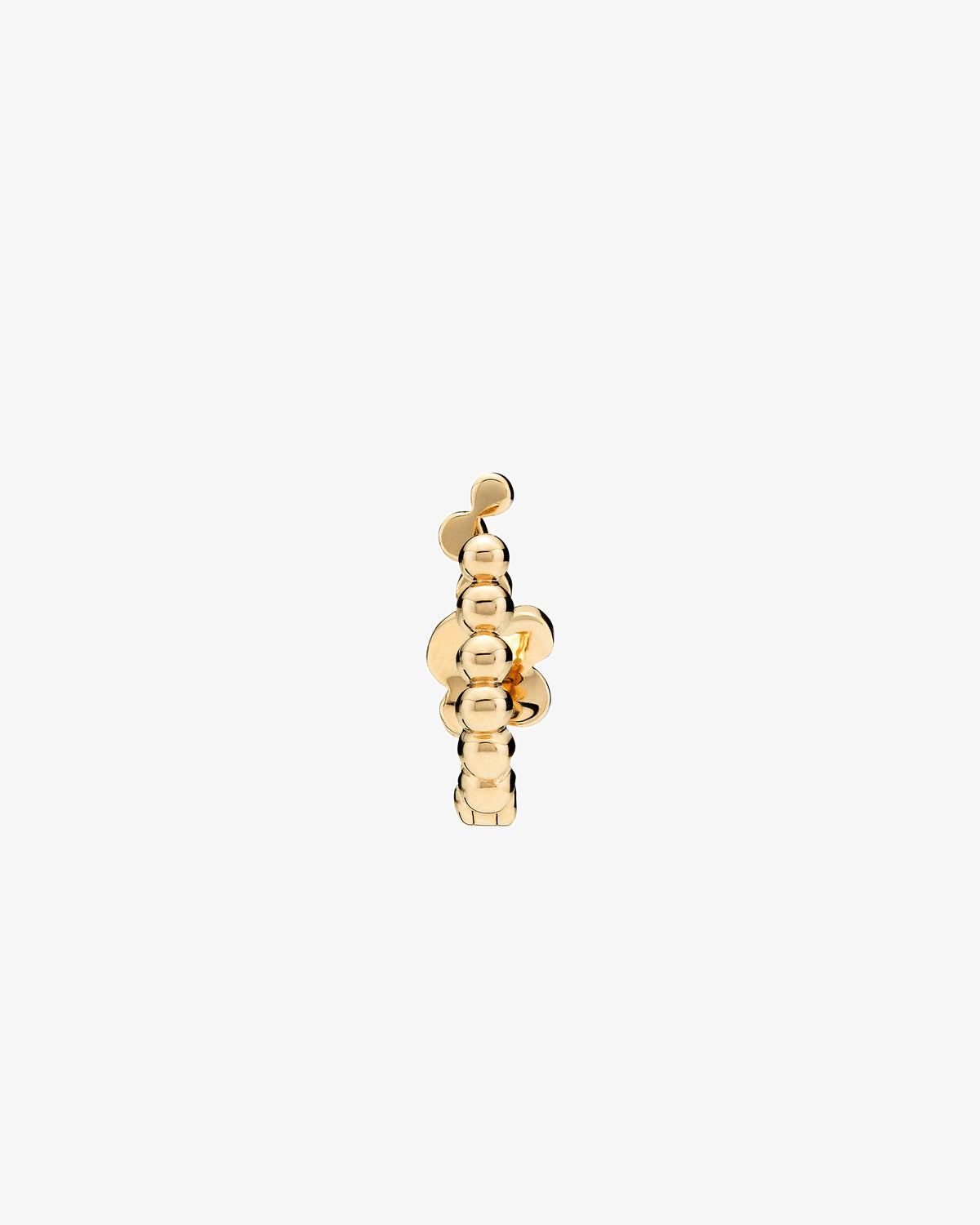 Maria Black Fine 14K Gold Garbo Lab Grown Diamond Huggie Single Earring, side view