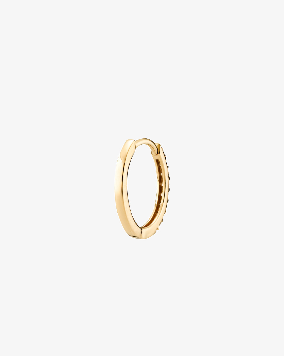 Maria Black Fine 14K Gold Lamarr Lab Grown Diamond Huggie 10 Single Earring, side view