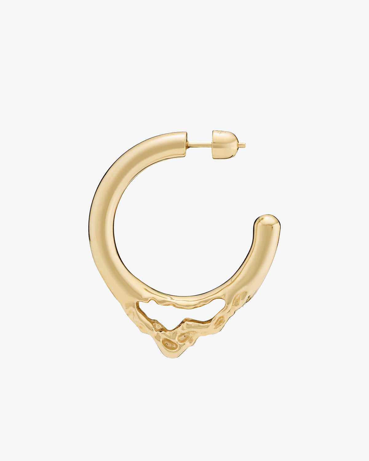 Maria Black Flea 25 Hoop Single Earring in gold-plated sterling silver