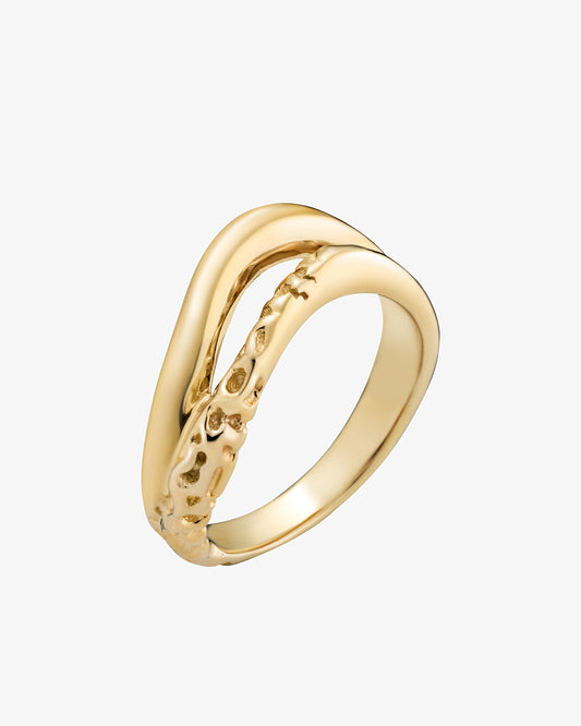 Maria Black Bess Ring in gold-plated sterling silver