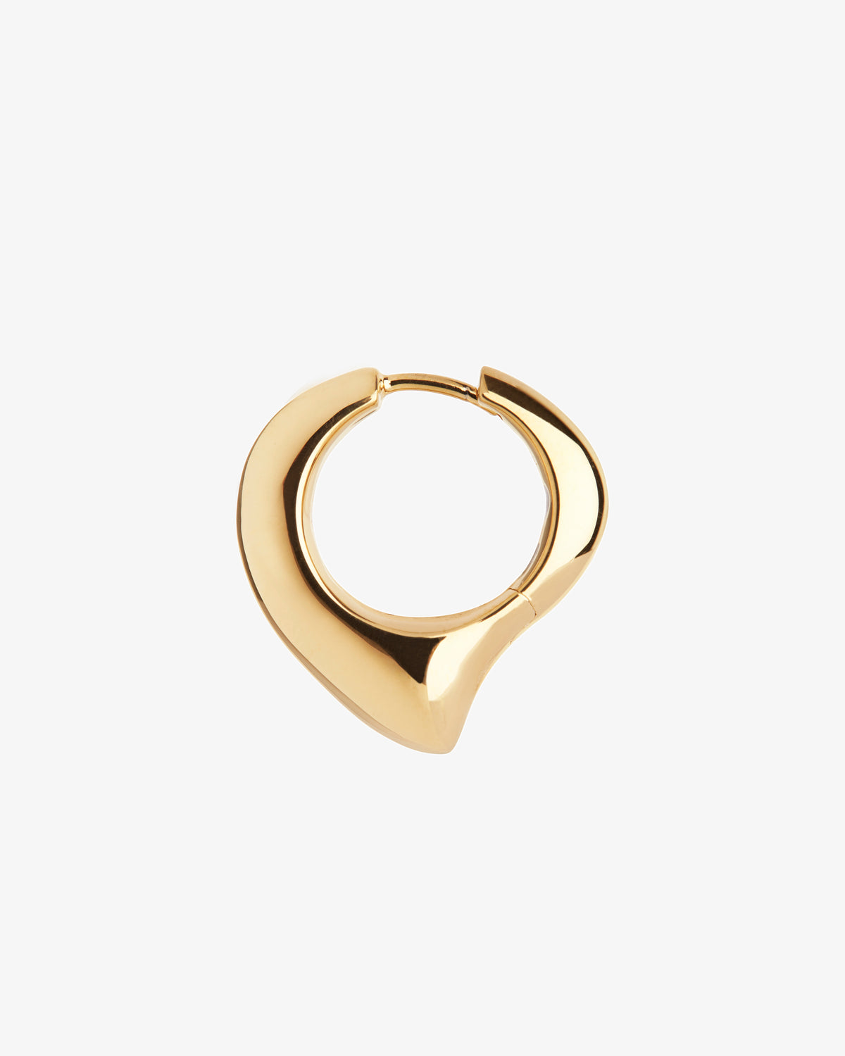 Maria Black Fei Huggie Single Earring in gold-plated brass
