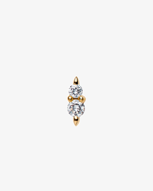 Maria Black Fine 14K Gold Hazy Gleam Lab Grown Diamond Stud Single Earring