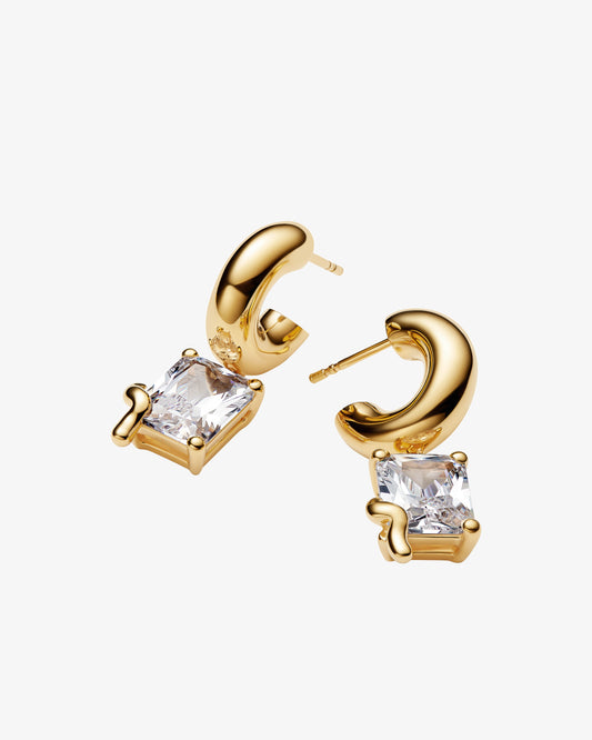 Maria Black Omotesando Cider Hoops in gold-plated sterling silver