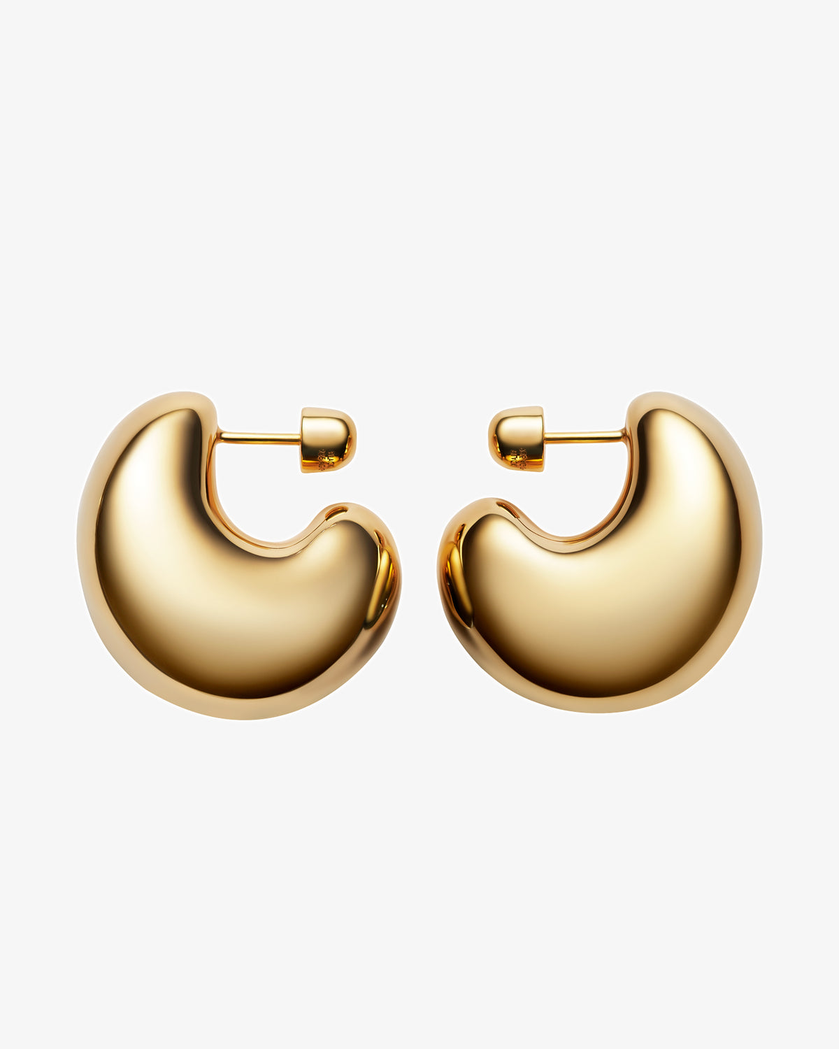 Maria Black Tryvann Dome Earrings in gold-plated sterling silver