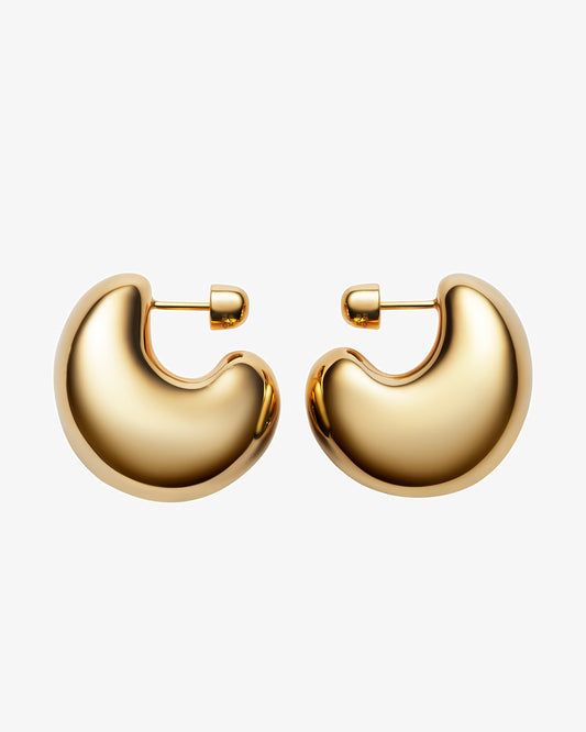 Maria Black Tryvann Dome Earrings in gold-plated sterling silver