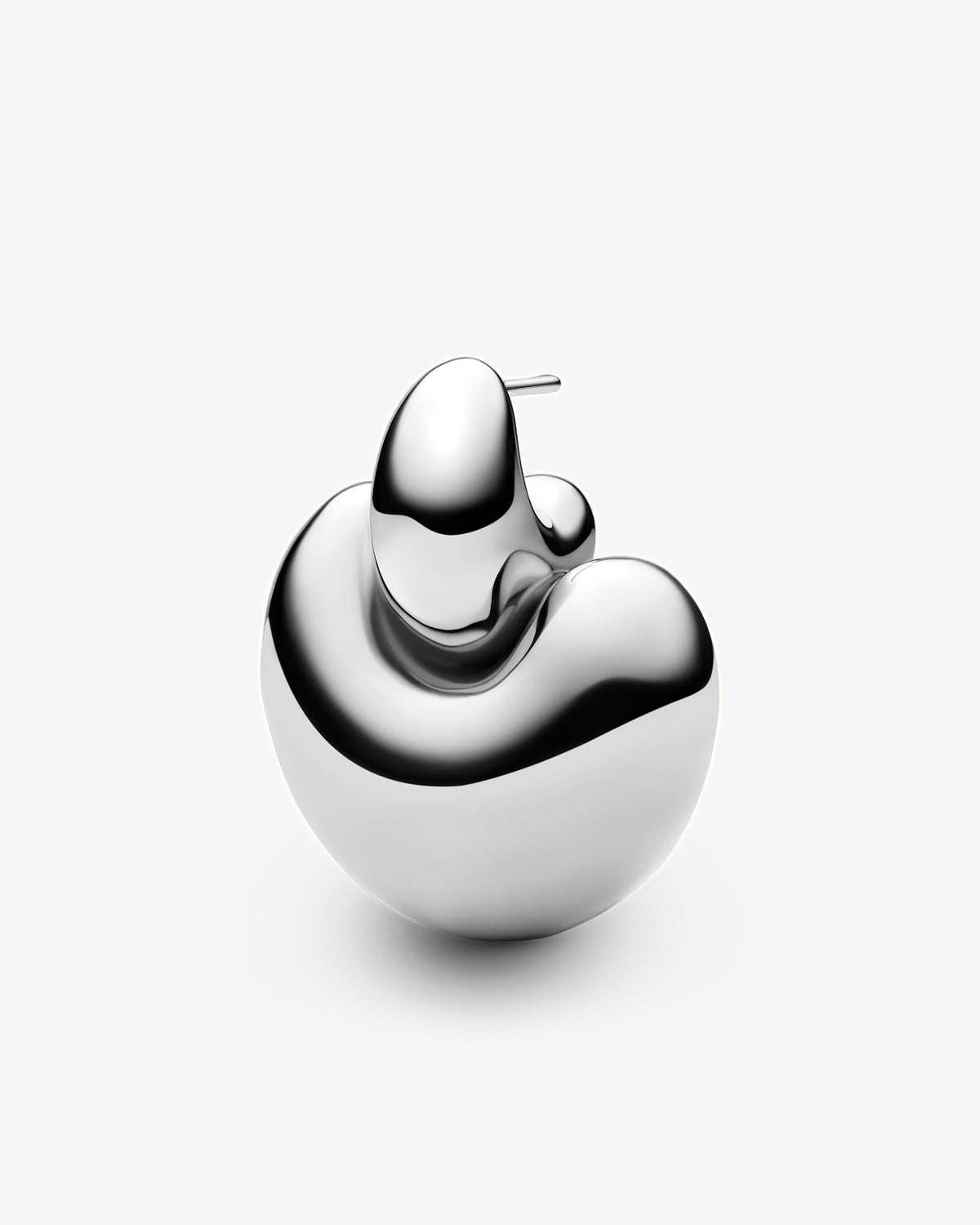 Maria Black Tryvann Single Earring in 925 sterling silver, top view