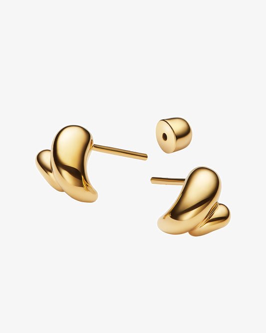 Maria Black Sagene Trail Studs in gold-plated sterling silver