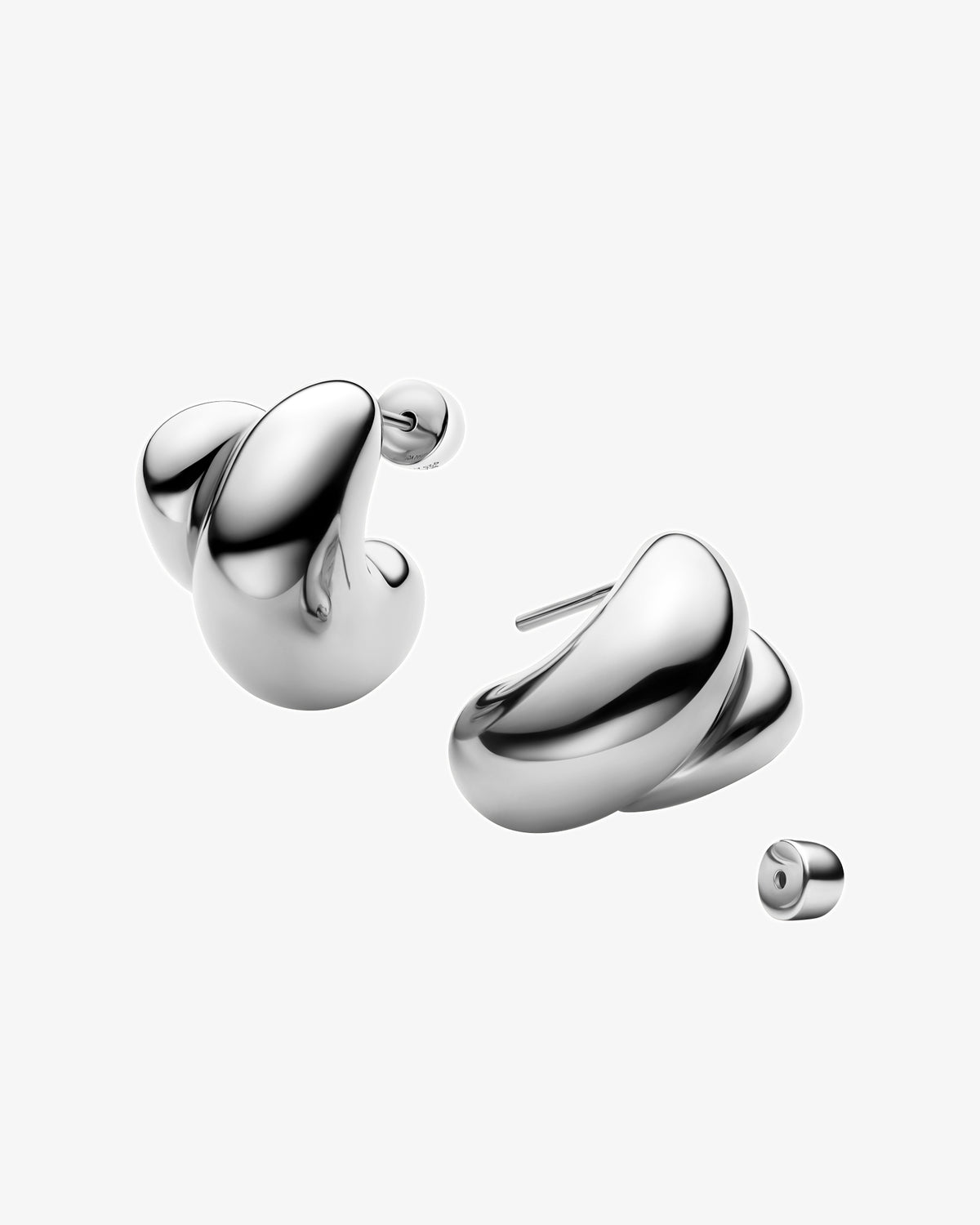 Maria Black Tryvann Trail Single Earring in 925 sterling silver, pair view