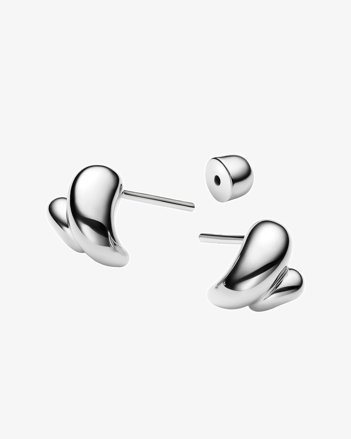 Maria Black Sagene Trail Stud Single Earring in 925 sterling silver, pair view