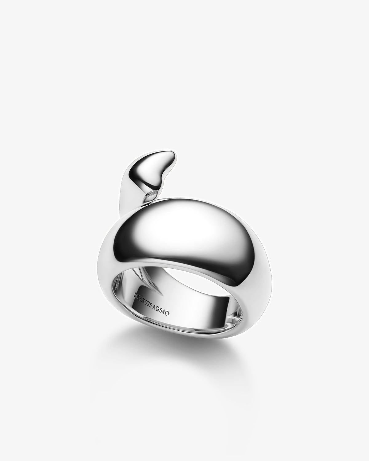 Maria Black Sagene Ring in 925 sterling silver, front view