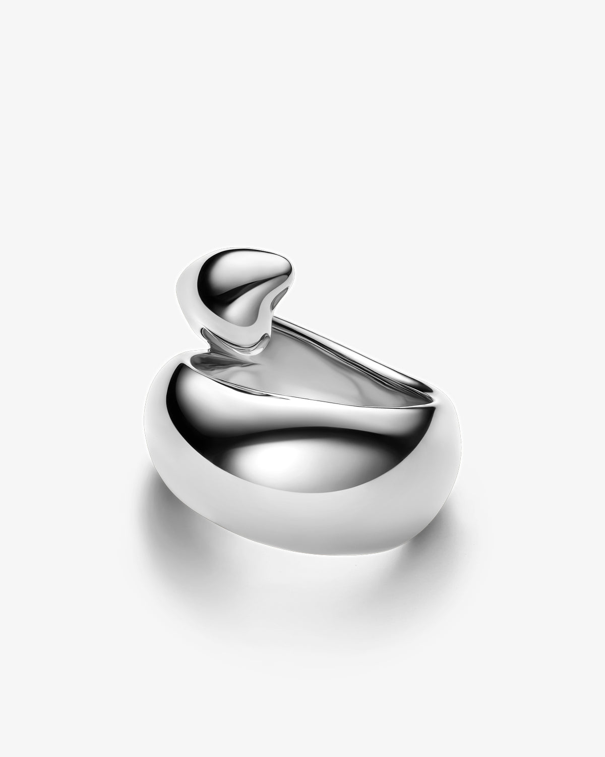 Maria Black Sagene Ring in 925 sterling silver, top view