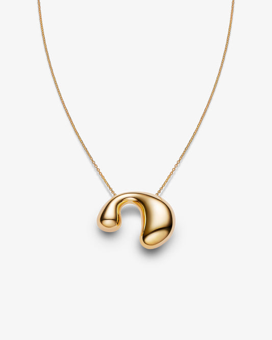 Maria Black Dolphin Necklace in gold-plated sterling silver
