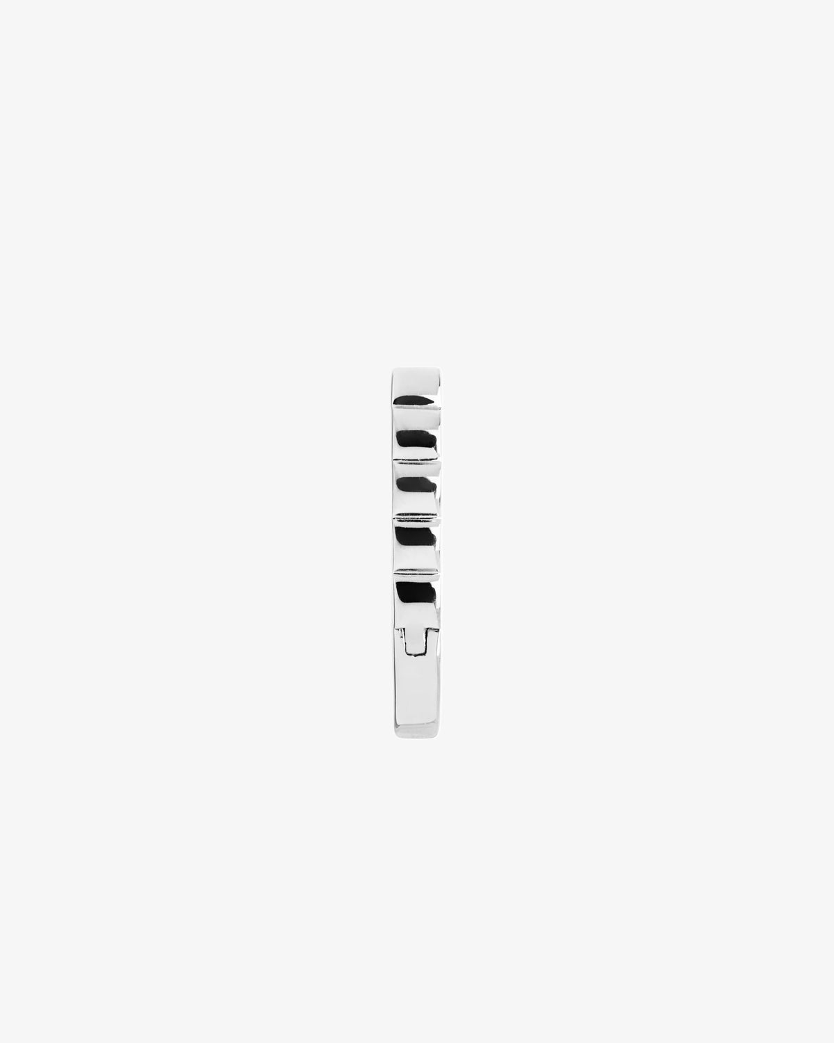 Maria Black Woods Huggie Single Earring in 925 sterling silver, side view