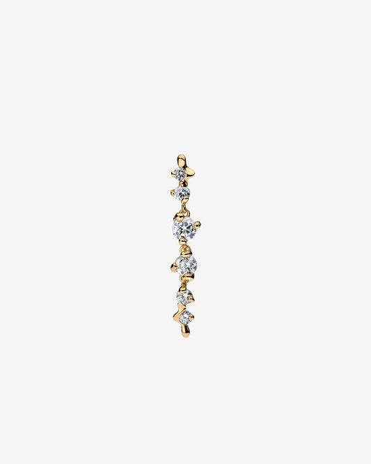 Maria Black Arctic Medium Single Earring in gold-plated sterling silver