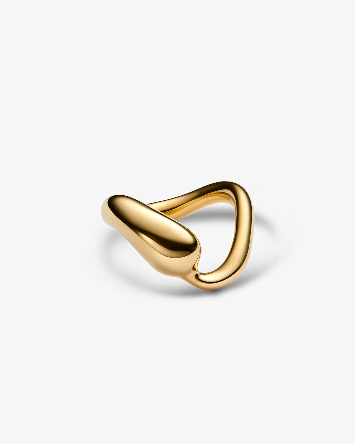 Maria Black Splash Ring in gold-plated sterling silver