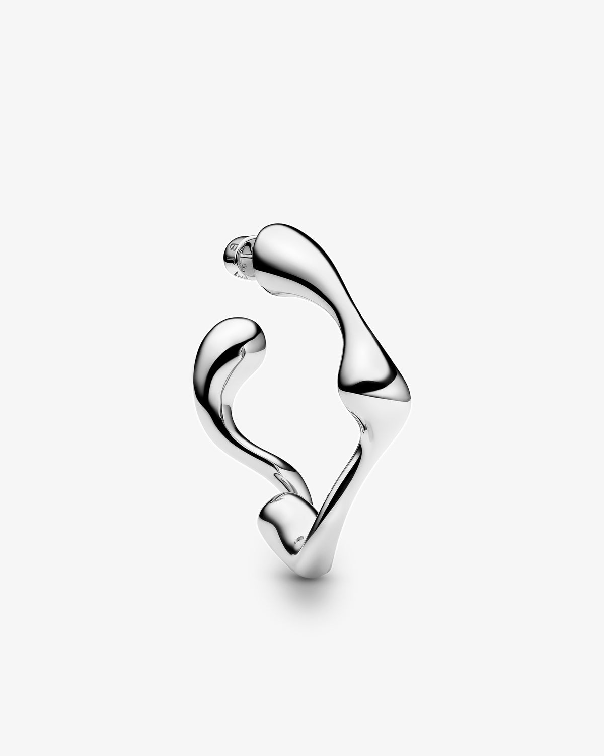 Maria Black Splash Large Hoop Single Earring in 925 sterling silver