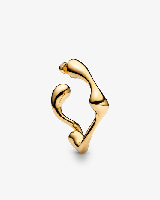 Maria Black Splash Large Hoop Single Earring in gold-plated sterling silver