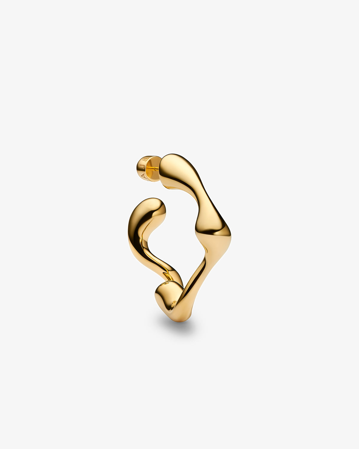 Maria Black Splash Small Hoop Single Earring in gold-plated sterling silver