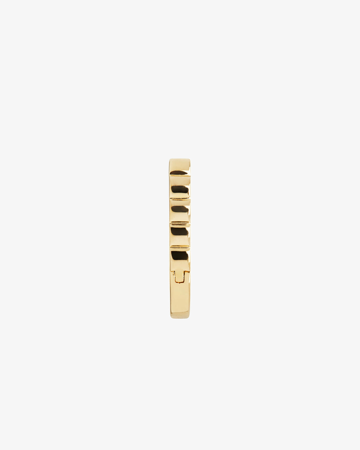 Maria Black Woods Huggie Single Earring in gold-plated sterling silver, side view
