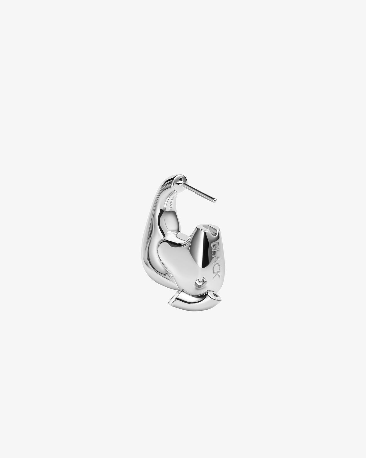 Maria Black Weekender Large Single Earring in 925 sterling silver, side view
