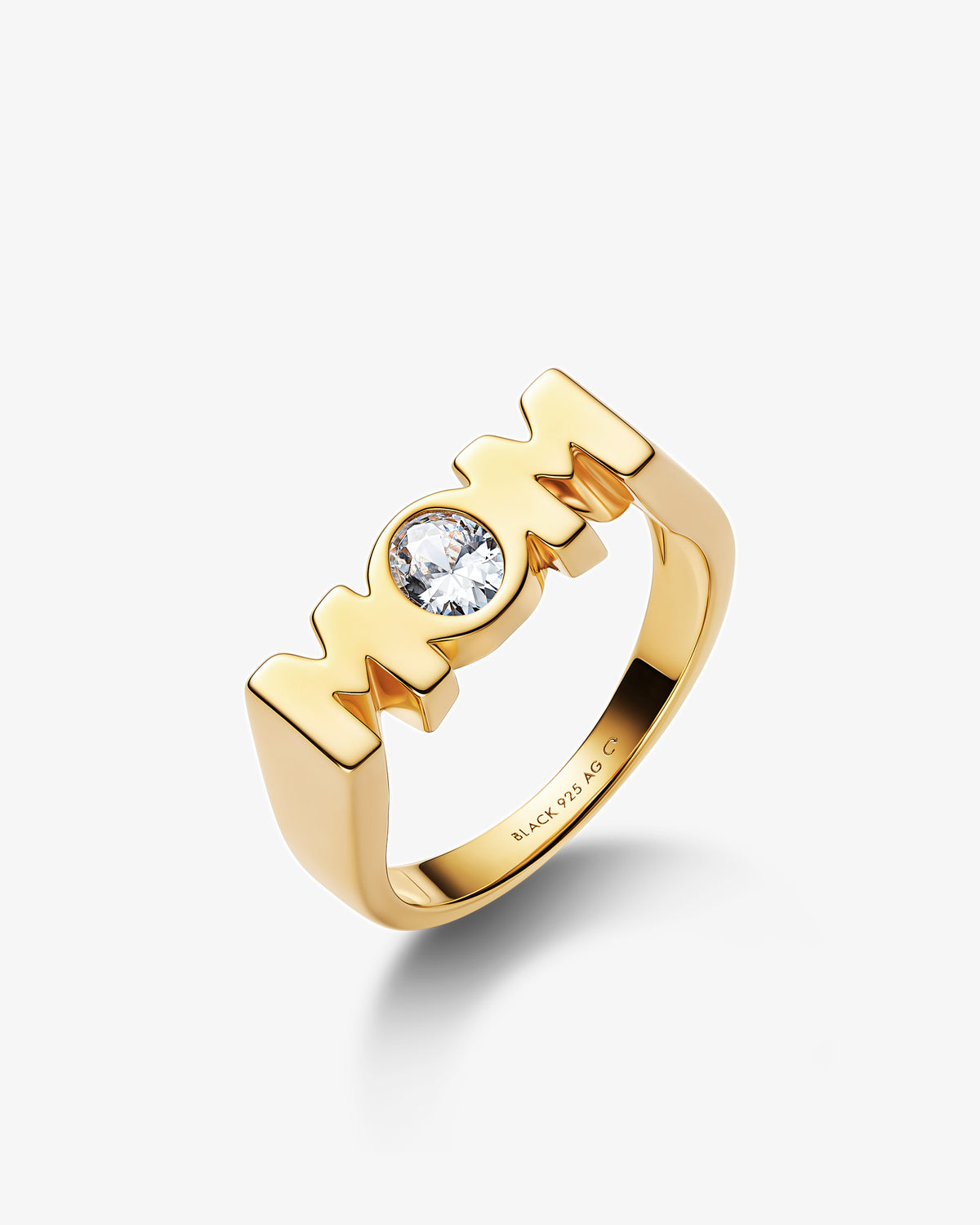 Maria Black Mom Royal Ring in gold-plated sterling silver