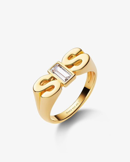Maria Black Sis Royal Ring in gold-plated sterling silver