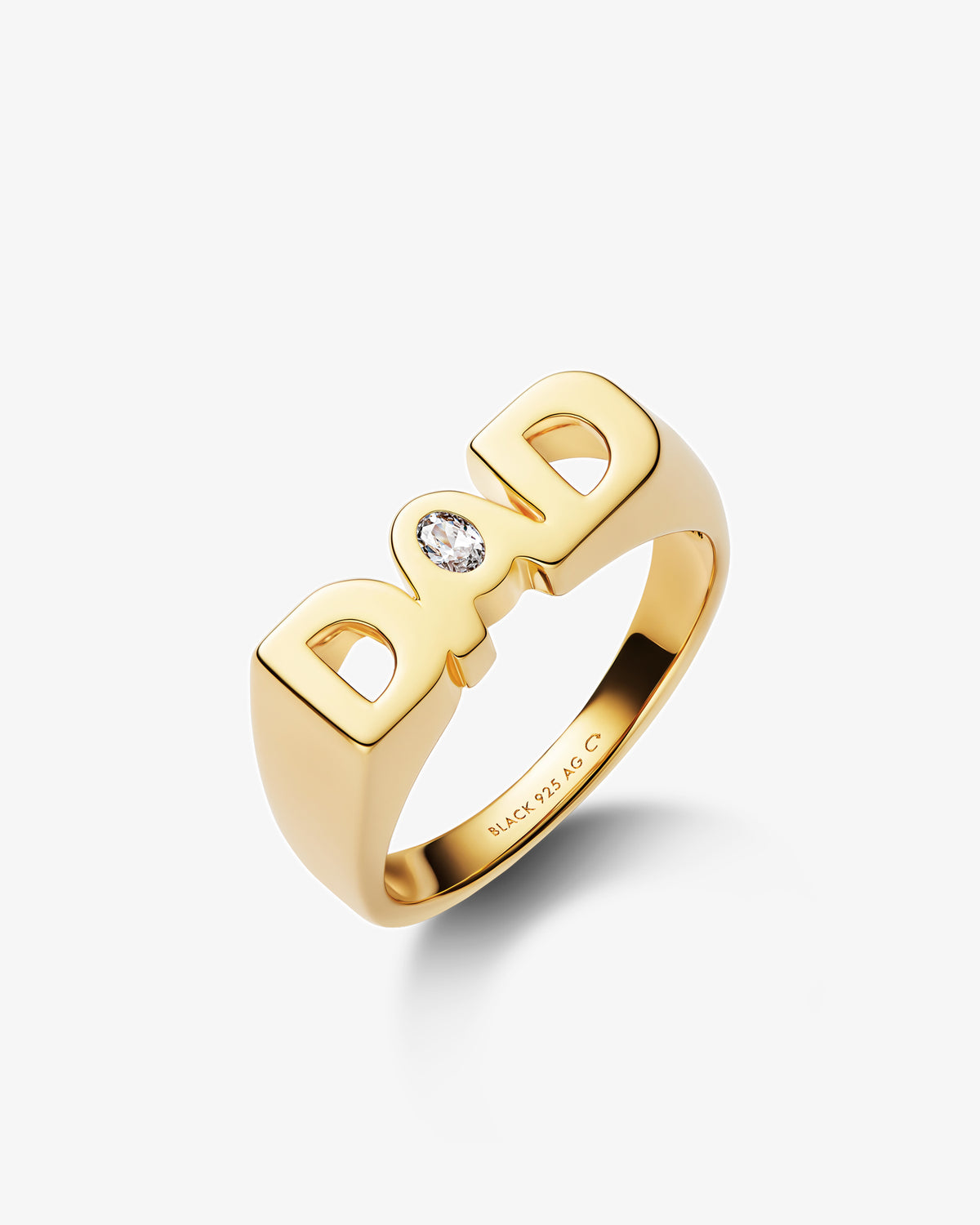 Maria Black Dad Royal Ring in gold-plated sterling silver