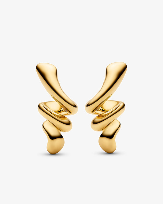 Maria Black Coil Small Earrings in gold-plated sterling silver