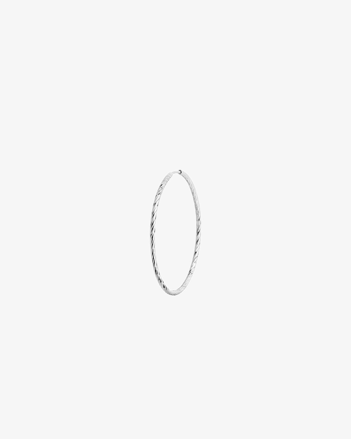 Maria Black Fine 14K White Gold Liv 25 Hoop Single Earring
